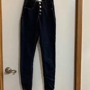 No Boundaries High Rise Dark Blue Jeans